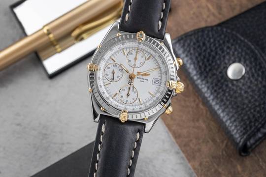  Breitling Chronomat Chronograph Stahl / Gold Automatik Herrenuhr Ref. B13050.1 