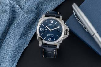 Thumbnail von Panerai Luminor Marina Automatic Stahl Automatik Herrenuhr Ref. PAM01313 B&P 2021