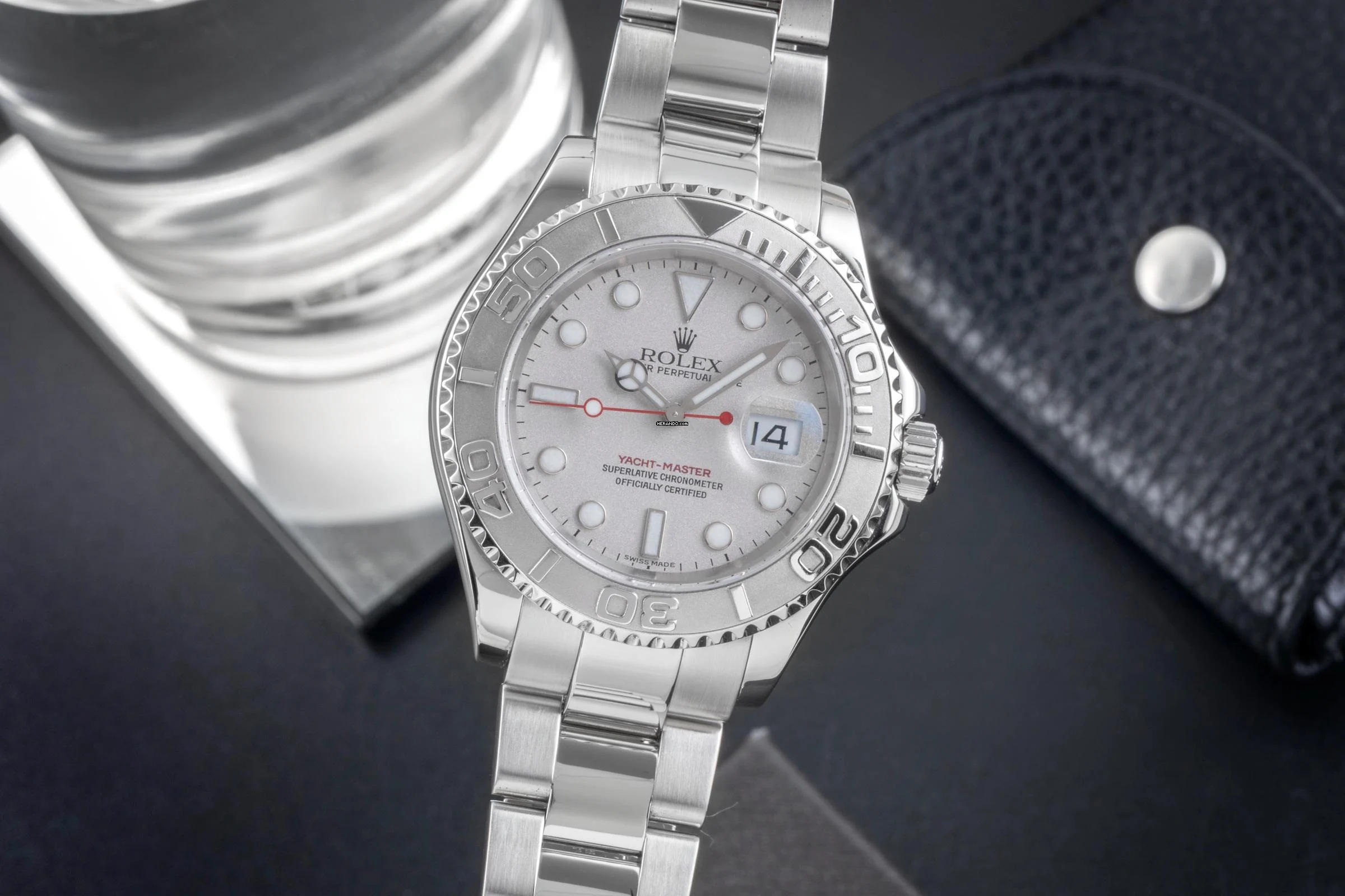 Rolex Yacht-Master 40 Oyster Stahl Platin Automatik Herren Ref. 16622 B&P 2003