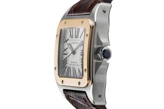 Thumbnail von Cartier Santos 100 XL Stahl / Gold Automatik Herrenuhr Ref. W20077X7 B&P 2004