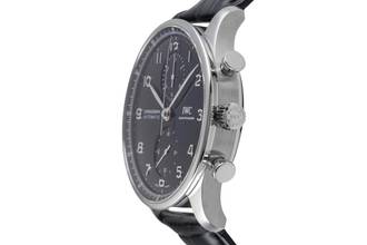 Thumbnail von IWC Portugieser Chronograph Automatik Stahl Ref. IW371609 B&P 2020