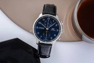 Thumbnail von IWC Portugieser Chronograph Automatik Stahl Ref. IW371609 B&P 2020