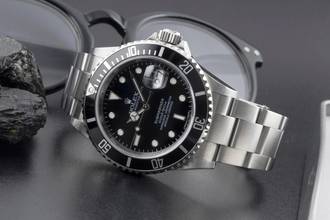 Thumbnail von Rolex Submariner Date 1000ft Oyster Edelstahl Automatik Ref. 16610T B&P 2007