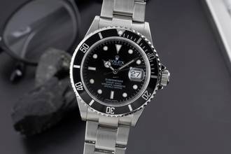 Thumbnail von Rolex Submariner Date 1000ft Oyster Edelstahl Automatik Ref. 16610T B&P 2007