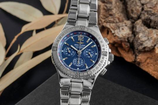  Breitling Hercules Chronograph Automatik Edelstahl Herrenuhr Ref. A39362 