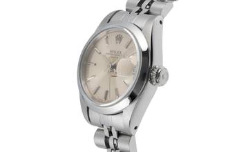 Thumbnail von Rolex Oyster Perpetual Lady Date 26 Gold Dial Oyster Edelstahl Automatik Damenuhr Ref. 69160