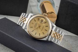 Thumbnail von Rolex Datejust 36 Oyster Perpetual Stahl / Gold Automatik Ref. 16013 Klassiker