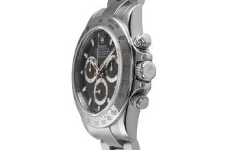 Thumbnail von Rolex Daytona Black Dial Chronograph Stahl Automatik Herrenuhr Ref. 116520 B&P