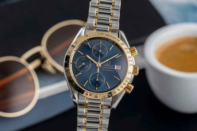  Omega Speedmaster Chronograph Stahl / Gold Automatik Herrenuhr Ref. 3311.80.00 