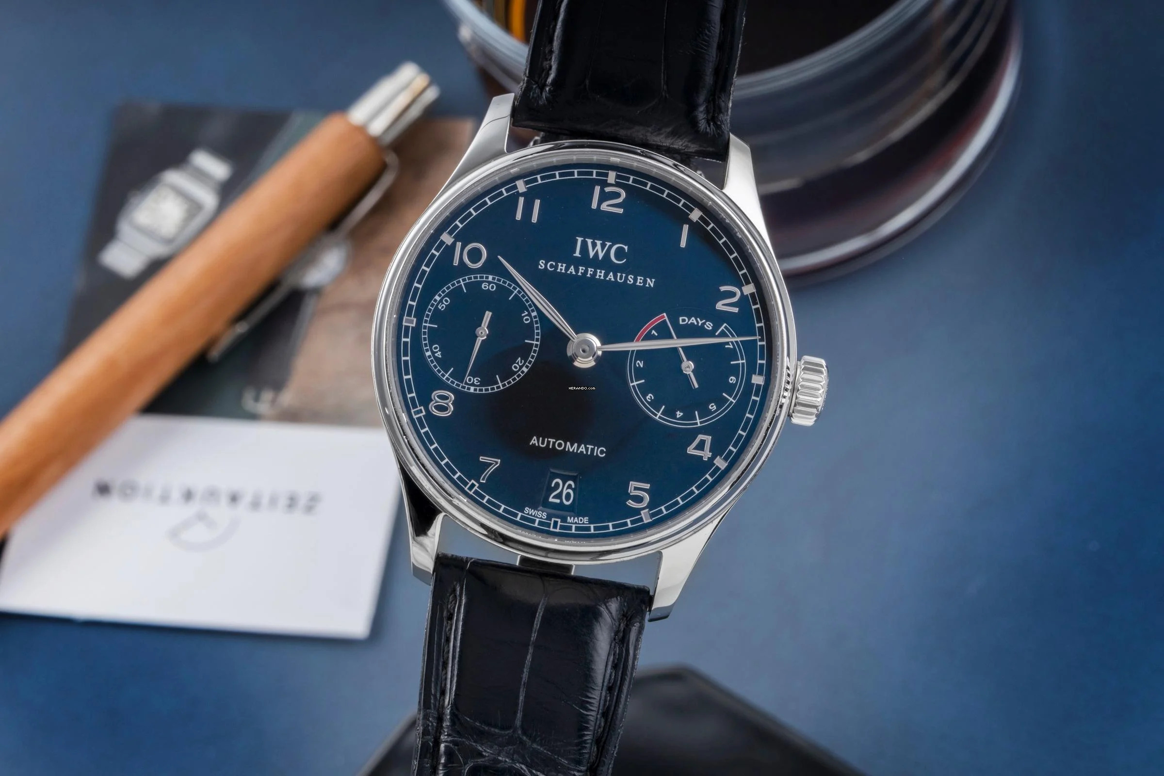 IWC Portugieser Automatik 7 Days Edelstahl Automatik Herrenuhr Ref. IW500109