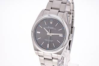 Thumbnail von Rolex Oyster Perpetual 39 Grey – 114300 – like NEW – 09/2015 Full Set