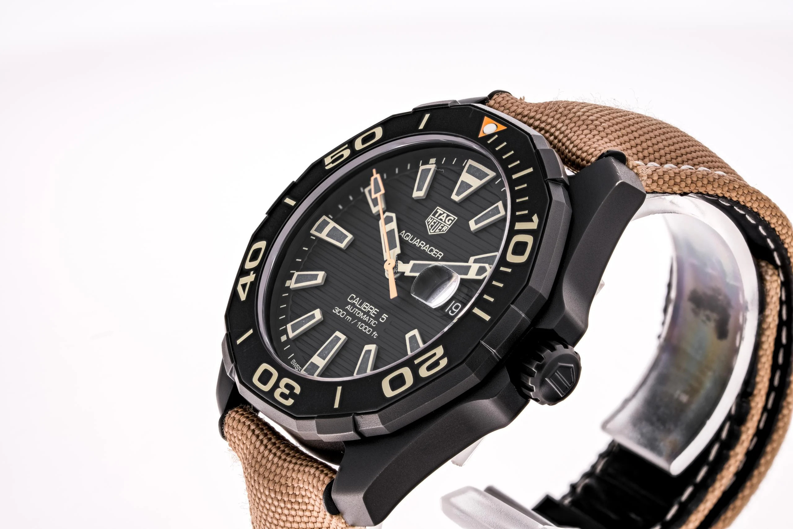 TAG Heuer Aquaracer 300M Calibre 5 Aquaracer 43 Black – WAY208C.FC6383 – like NEW – 2018 Full Set