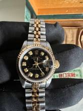 Thumbnail von Rolex Lady-Datejust Diamond schwarz Ref.69173 original Garantiebeleg und Betriebsanleitung siehe Fotos