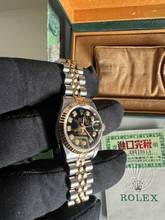 Thumbnail von Rolex Lady-Datejust Diamond schwarz Ref.69173 original Garantiebeleg und Betriebsanleitung siehe Fotos