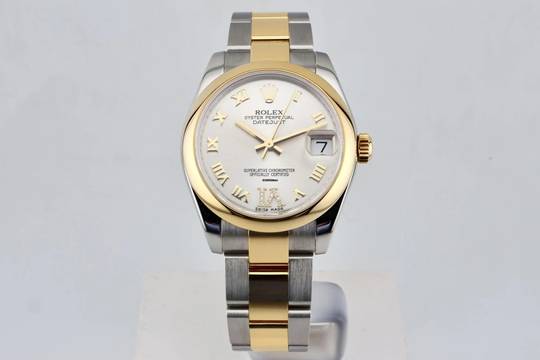  Rolex Datejust 31 31mm Steel And Yellow Gold - Diamond Dial - 178243 