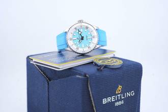 Thumbnail von Breitling Superocean 36 Turquoise Dial - Ceramic Bezel - Box+Papers A17377 2023