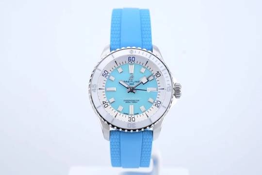  Breitling Superocean 36 Turquoise Dial - Ceramic Bezel - Box+Papers A17377 2023 