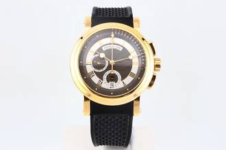 Thumbnail von Breguet Marine II Chronograph In 18k Rose Gold - With Box And Papers - 5827BR/Z2/5ZU 2010