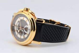 Thumbnail von Breguet Marine II Chronograph In 18k Rose Gold - With Box And Papers - 5827BR/Z2/5ZU 2010