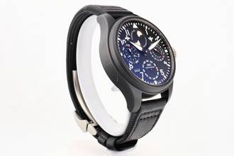 Thumbnail von IWC Große Fliegeruhr Top Gun Big Pilot Top Gun - Perpetual Calendar In Ceramic - With Box And Papers - IW502902