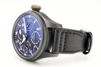 Thumbnail von IWC Große Fliegeruhr Top Gun Big Pilot Top Gun - Perpetual Calendar In Ceramic - With Box And Papers - IW502902