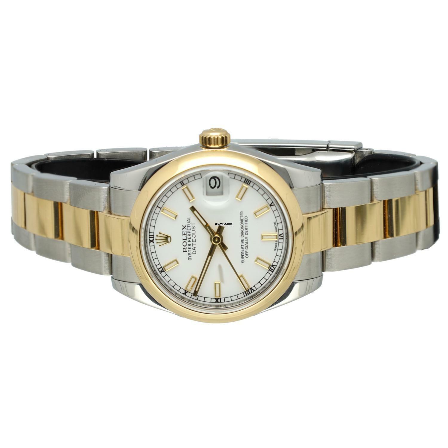 Thumbnail von Rolex Datejust 31 White index Ref. 178243 Full set 2012