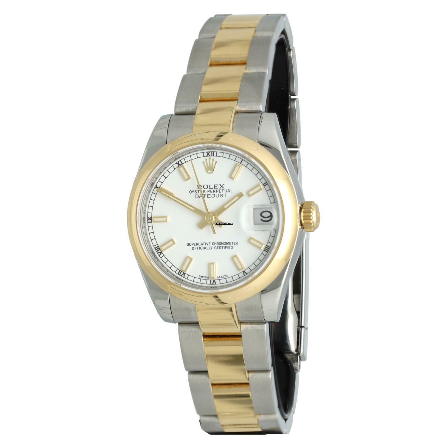 Thumbnail von Rolex Datejust 31 White index Ref. 178243 Full set 2012