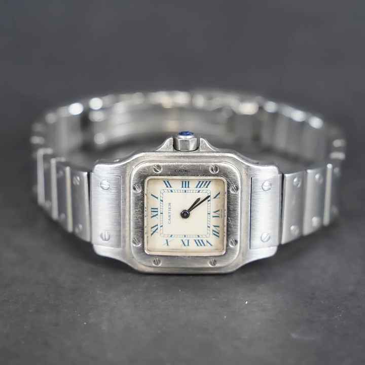 Cartier Santos Galbée Lady Unpolierter Originalzustand Inkl. Original Papiere 