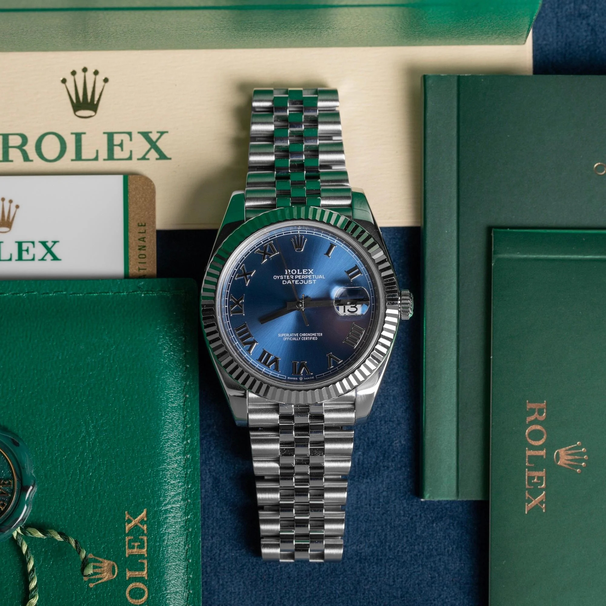 Rolex Datejust 41 Fluted Bezel Jubilee Bracelet Full Set 2020