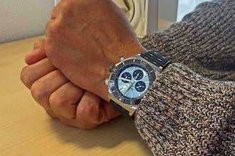 Thumbnail von Breitling Chronomat Super Chronomat B01 44 Ice Blue Platin Lünette Ice Blue PB0134 Fullset Garantie bis 2032