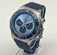 Thumbnail von Breitling Chronomat Super Chronomat B01 44 Ice Blue Platin Lünette Ice Blue PB0134 Fullset Garantie bis 2032