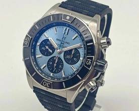 Thumbnail von Breitling Chronomat Super Chronomat B01 44 Ice Blue Platin Lünette Ice Blue PB0134 Fullset Garantie bis 2032