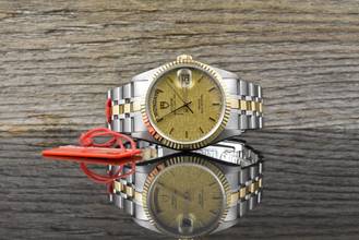 Thumbnail von Tudor Prince Date Day 76213 Automatik Stahl / Gold - Linen Dial - Zertifikat