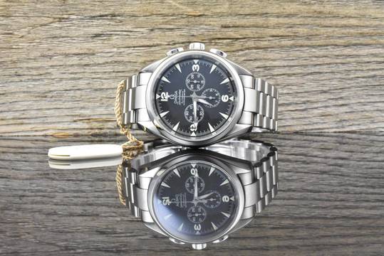  Omega Seamaster Railmaster Aqua Terra 150M Railmaster Chronograph Black Dial - Full Set 2018 