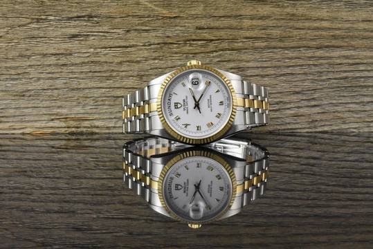  Tudor Prince Date Day 76213 white Porcelain Dial Automatik - 2013 