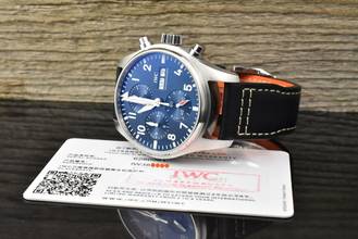 Thumbnail von IWC Fliegeruhr Chronograph Pilot Chronograph Pilot's Watch 41MM Blue Automatik Full Set 2021