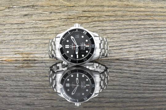  Omega Seamaster Diver 300 M Co Axial 36MM Mid Size Black Dial - Full Set 