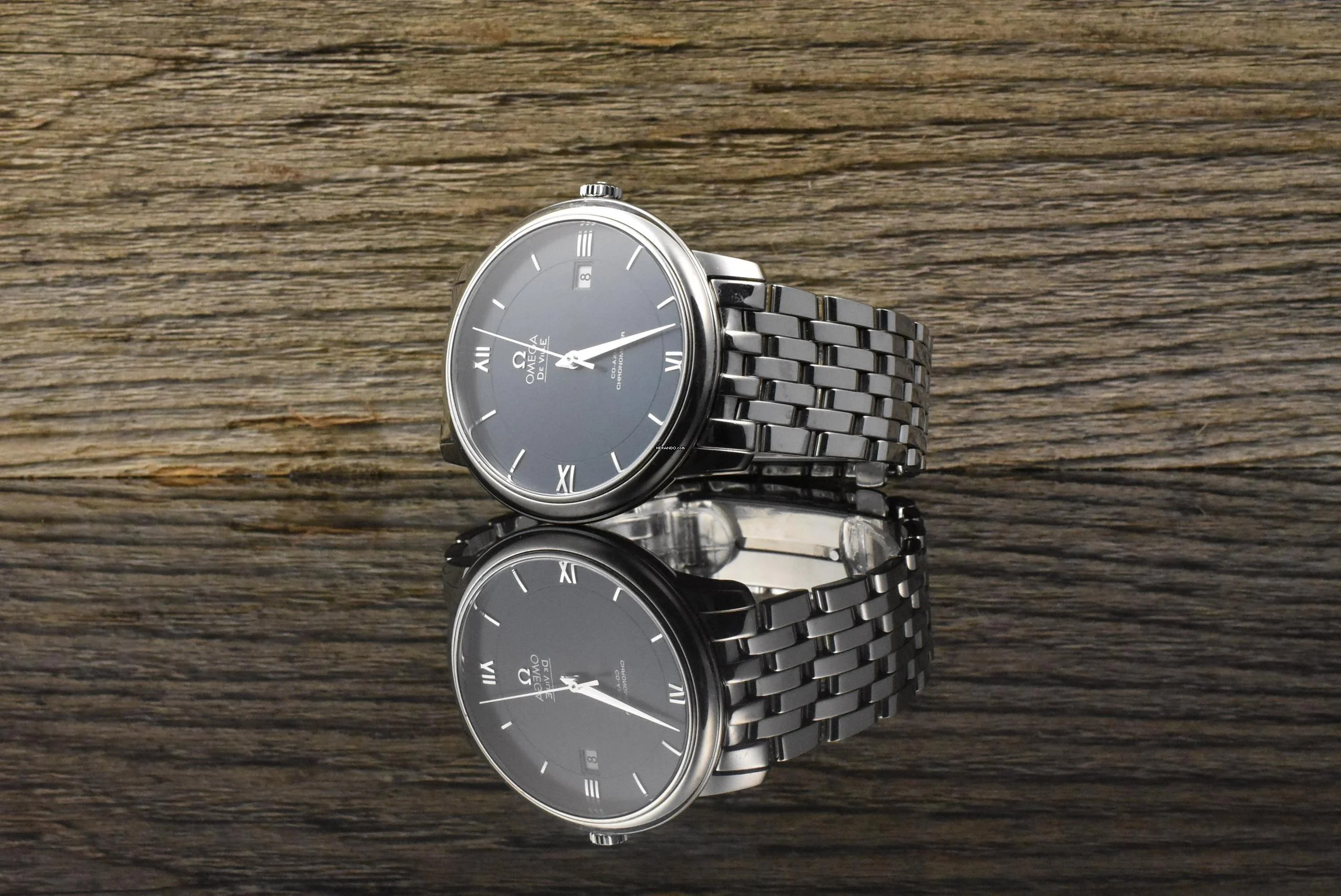 Omega De Ville Prestige Co Axial Blue 39,5MM Automatic - Full Set 2017