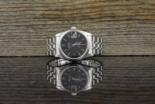  Tudor Prince Oysterdate 74000 Black Dial Automatik 34MM Box & Papiere 2012 