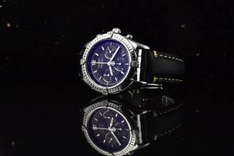 Thumbnail von Breitling Chrono Cockpit A30012 Black Tritium Dial Automatik - Vintage 1996