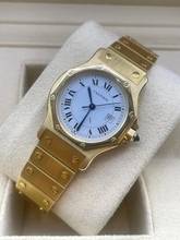 Thumbnail von Cartier Santos Octagon Vintage Top Condition in 18Kt. Yellowold