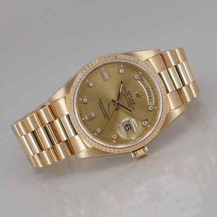  Rolex Day-Date 36 Automatic Chronometer Double Quick Bucherer Certified Pre-Owned Top Zustand 