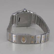 Thumbnail von Cartier Santos Galbée Mondphase Stahl/Gold Brillantlünette ca. 24 x 35 mm