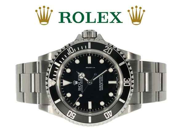  Rolex Submariner (No Date) LC100 - Rolex Service Neu - TOP SET 