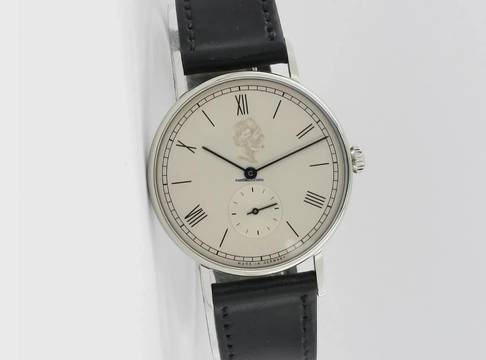  NOMOS Ludwig Glashütte Jubiläumsuhr Ludwig für Siemens 35mm 