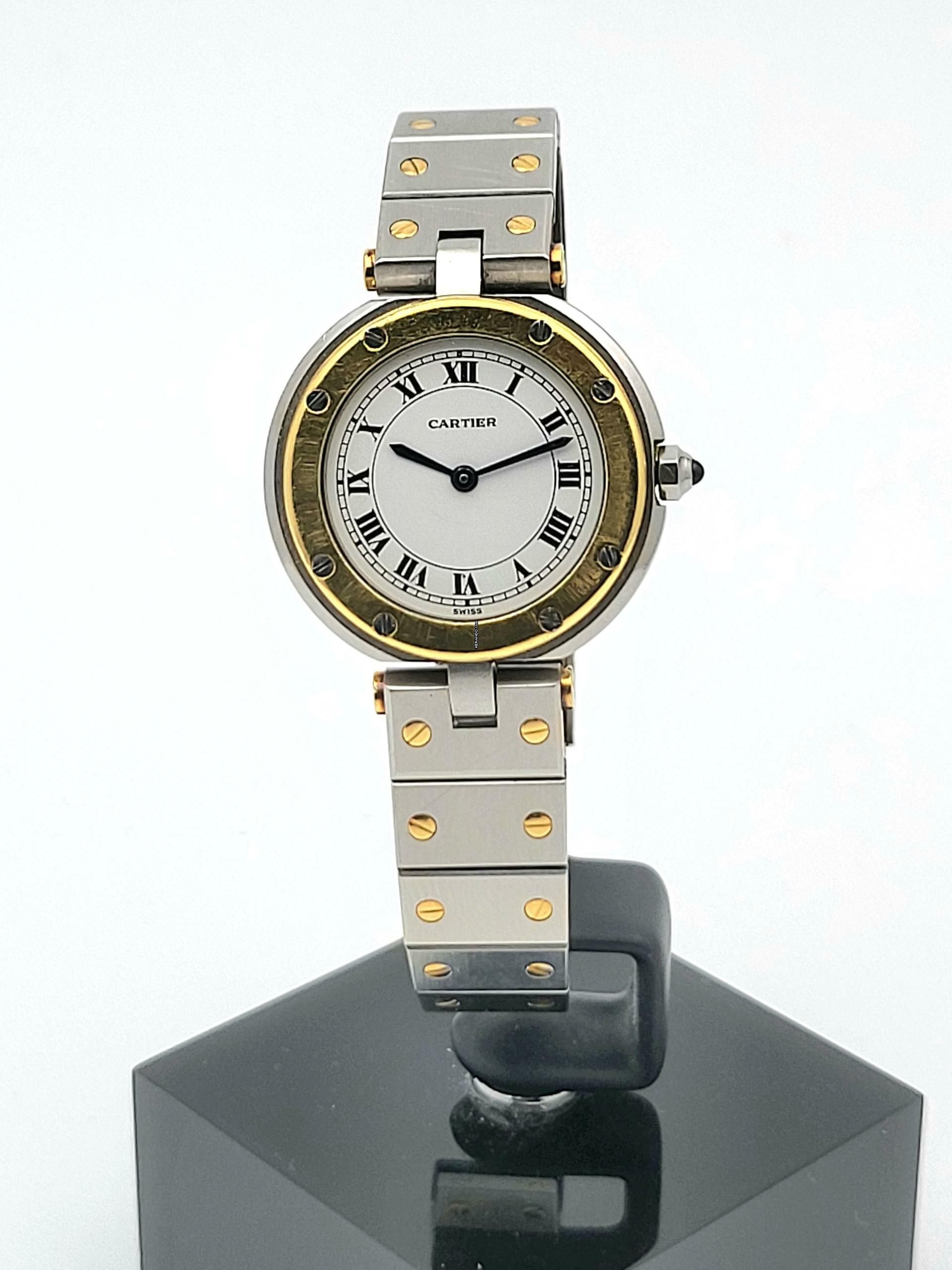  Cartier Santos Ronde 27 mm steel gold 
