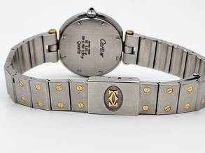 Thumbnail von Cartier Santos Ronde 27 mm steel gold