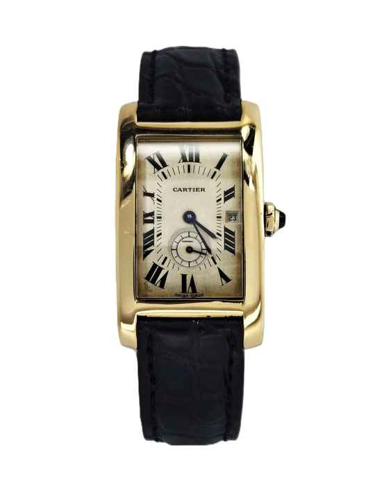  Cartier Tank Américaine 18k Cartier Dresswatch! 