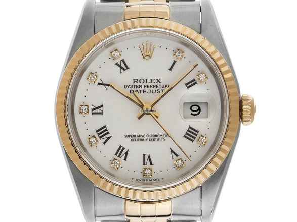  Rolex Datejust 36 Diamanten Ref.16233 1993 Box&Beschreibung sehr gut Vintage 