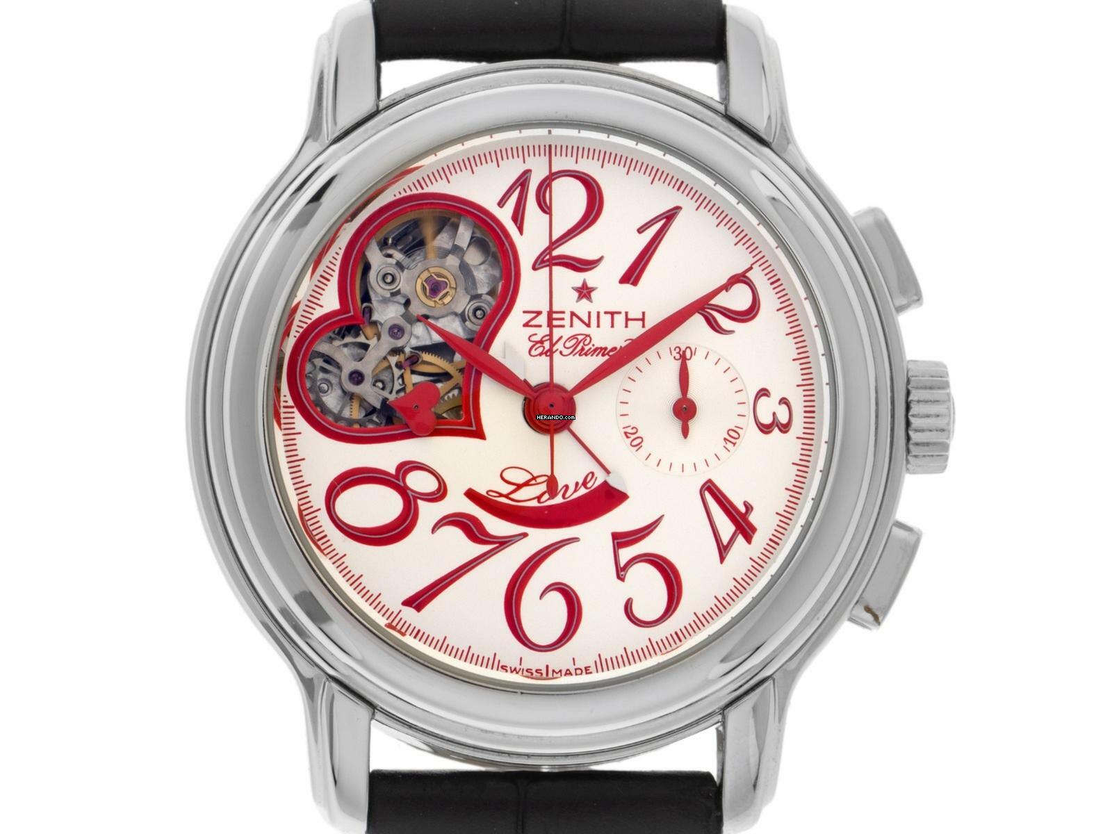  Zenith El Primero Chronomaster Open Love Ref.03.1230.4021/01.C538 2005 Full Set wie Neu Vintage 